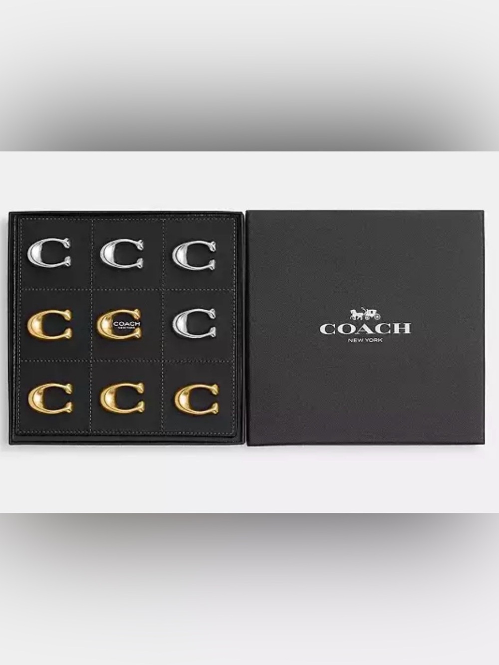 Coach Two-Tone C Logo Tic Tac Toe Set -‎ Desk decor